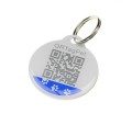 Laser Engraved Pet QR Tag Code Name ID Dog Cat Front