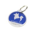 Laser Engraved Pet QR Tag Code Name ID Dog Cat Back